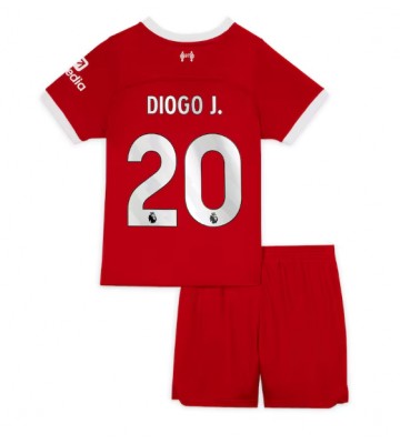 Liverpool Diogo Jota #20 Hemmaställ Barn 2023-24 Kortärmad (+ Korta byxor)